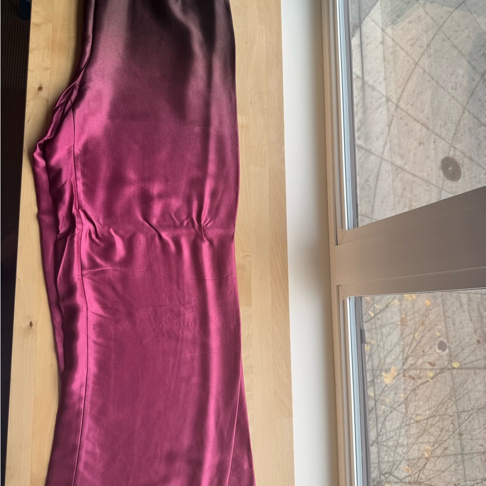 Vince Silk Ombre Satin Pants – Size Large - Picture 3 of 4